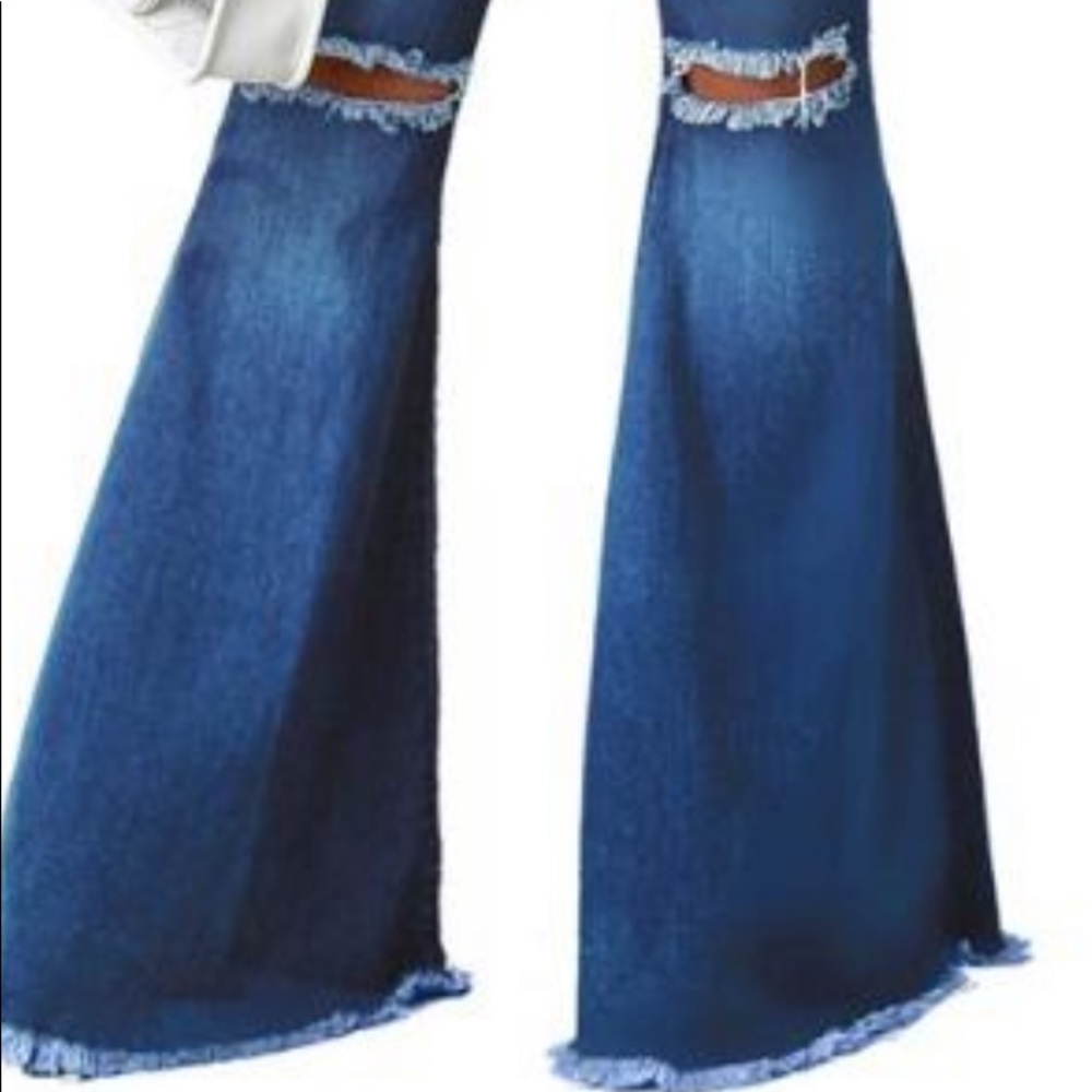 Denim Flared Jeans